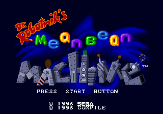 Заставка игры Dr. Robotnik's Mean Bean Machine